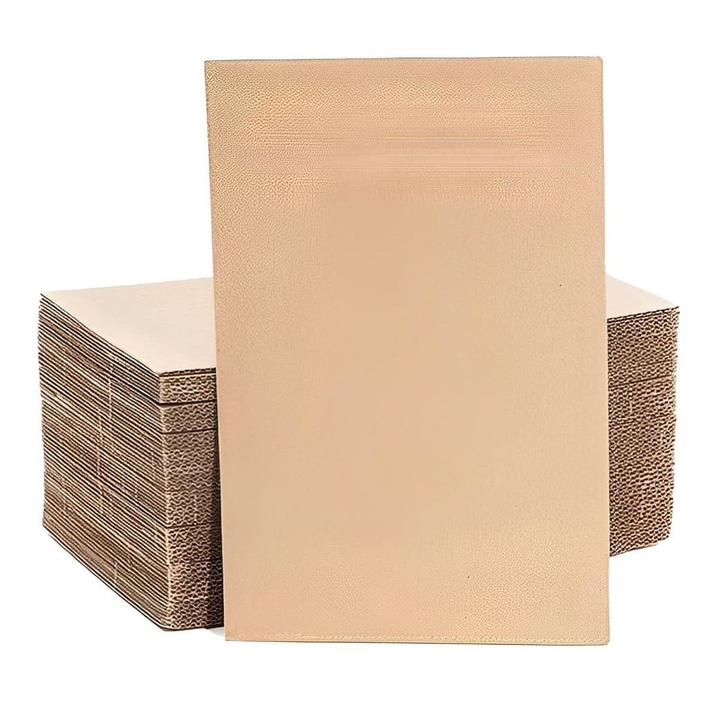 Lámina de cartón micro corrugado kraft/kraft
