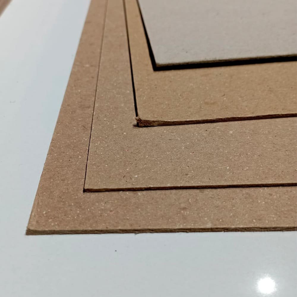 Láminas de cartón prensado